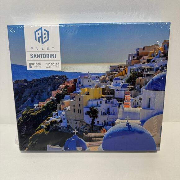 Other - 1,000 Piece SANTORINI Puzzle by Puzby, 50x70cm - SEALED
